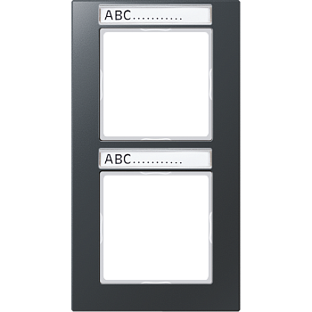 JUNG Рамка 2-кратная, матовый антрацит AC582BFNAANM