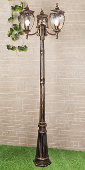 Elektrostandard GLYF-8024F / Светильник садово-парковый черное золото a027998