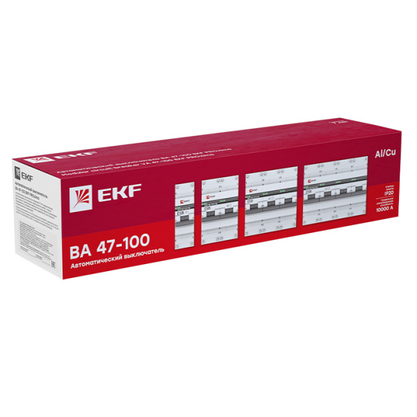 EKF Basic ВА 47-100 Автоматический выключатель (С) 3P 80А 10kA mcb47100-3-80C-bas Купить EKF Basic ВА 47-100 Автоматический выключатель (С) 3P 80А 10kA mcb47100-3-80C-bas