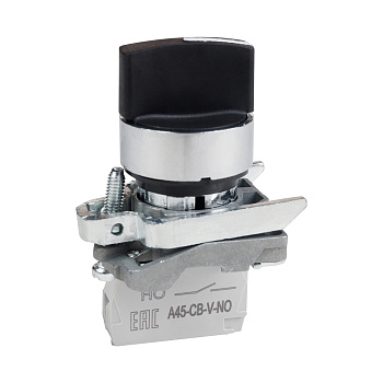 КЭАЗ Переключатель OptiSignal D22 C4-S-21 2 положения металл 1НО XB4BD21