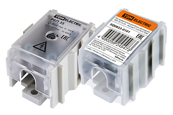 TDM Распределительный блок проходной РБП 35 (1х35 - 4х6 мм2) 125/50 А SQ0823-0101