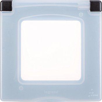 Legrand INSPIRIA Антрацит Рамка с защитной крышкой IP 44 673923