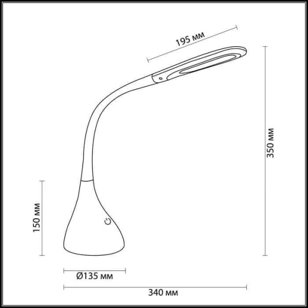 Купить Lumion 3755/7TL LN19 275 черный Настольная лампа LED 7W 220V MARSU