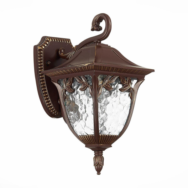 ST Luce SL083.701.01 Светильник уличный настенный Кофейный/Кофейный, Прозрачный E27 1*60W