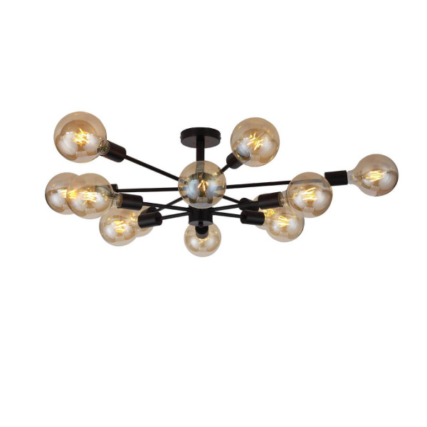 Evoluce SL419.402.12 Люстра потолочная Черный/Белый E27 12*60W