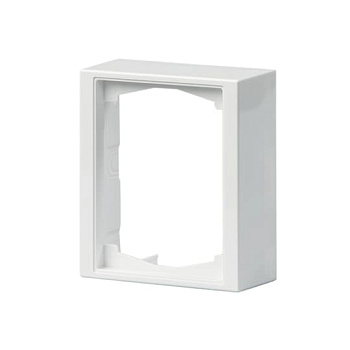 ABB Impressivo Рамка 1-постовая, 100мм, для наружого монтажа Doubleс/з , белый 2TKA000295G1
