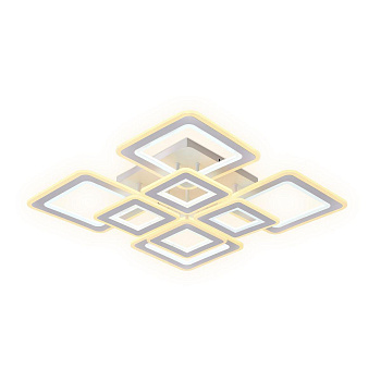 Ambrella Потолочный светодиодный светильник с пультом FA868/4+4 WH белый 276W 3000K-6400K 820*820*120 (ПДУ РАДИО 2.4G)