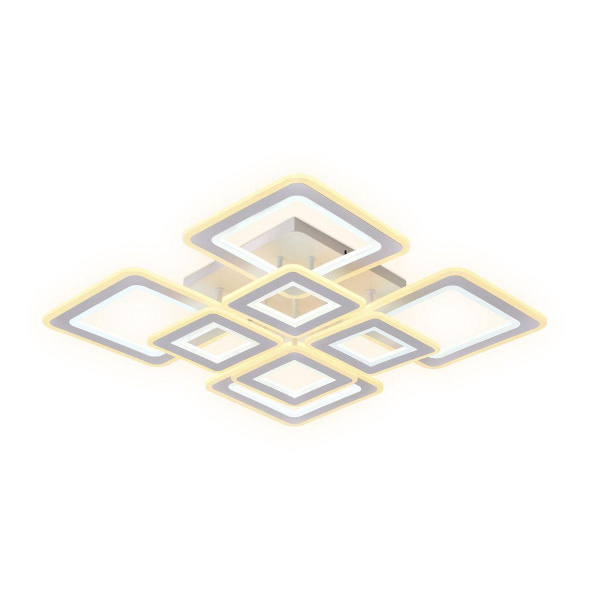 Ambrella Потолочный светодиодный светильник с пультом FA868/4+4 WH белый 276W 3000K-6400K 820*820*120 (ПДУ РАДИО 2.4G)