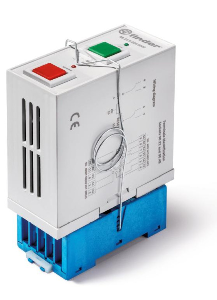 Finder Промышленные бистабильные реле; в комплекте с розеткой 90.21; кнопки SET, RESET; 2CO 8A; Контакты AgNi; бистабильная катушка 2 обмотки , питани RB2290249021