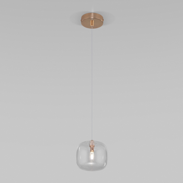 Купить Eurosvet Подвесной светильник со стеклянным плафоном 50128/1 золото a057261