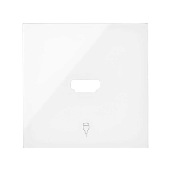 Simon 100 Белый глянец Накладка розетки HDMI 10001094-130