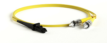 Hyperline FC-D2-9-MTRJM/UR-ST/UR-H-2M-LSZH-YL Патч-корд волоконно-оптический (шнур) SM 9/125 (OS2), ST-MTRJ(папа), 2.0 мм, duplex, LSZH, 2 м 28115