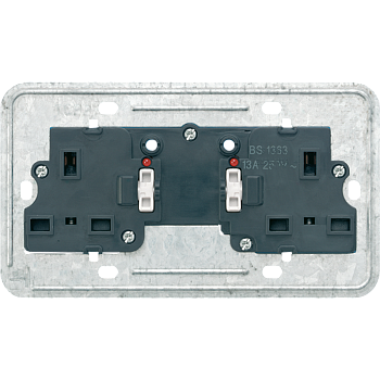 JUNG вставка двойная розетка, British Standart BS2172KOEINS