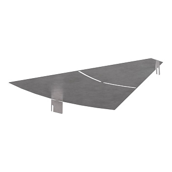 Промрукав Крышка угла горизонтального изменяемого 0-45 градусов Стандарт 600 PR16.1010