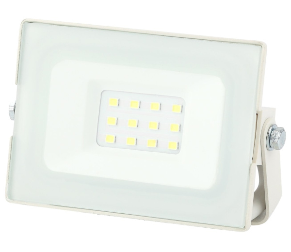 ЭРА LPR-031-0-65K-010 Прожектор светодиодный уличный 10Вт 800Лм 6500К 95x62x35 белый Б0043569