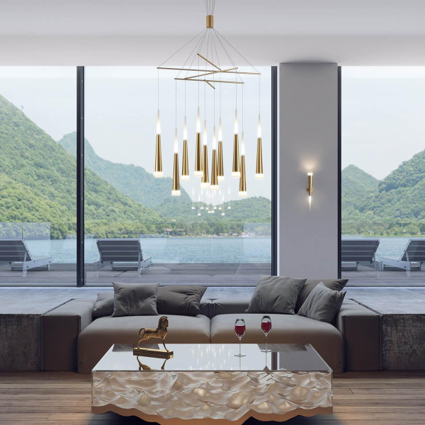 Odeon Light 3891/70LG ODL20 37  золотистый /металл Подвесной светильник LED 3000K 70W 220V VIVAT Купить Odeon Light 3891/70LG ODL20 37  золотистый /металл Подвесной светильник LED 3000K 70W 220V VIVAT