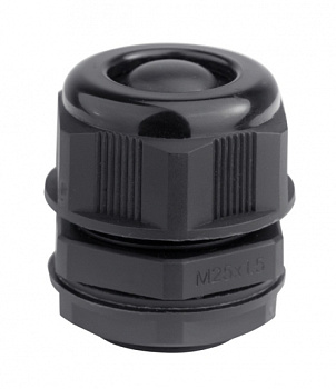 DKC Кабельный ввод, IP68, M63, с мембраной, черный, для кабеля д.29-35 мм