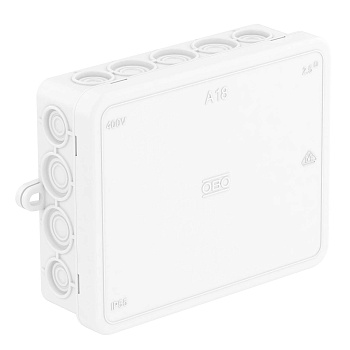 OBO Bettermann Распределительная коробка A18, 125x100x40 мм, белая 2000422