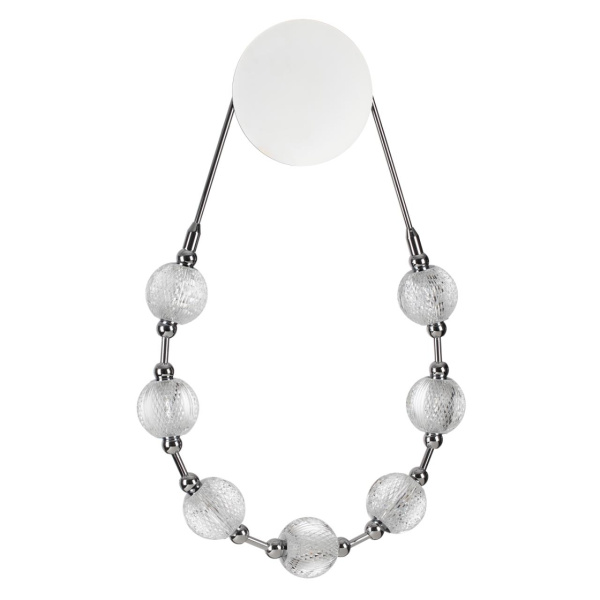 Odeon Light 5007/25WL L-VISION ODL23 421 хром/прозрачный/металл/акрил Бра LED 25W 4000K 1555Лм CRYSTAL