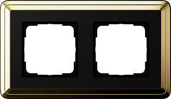 Gira ClassiX Латунь/Черный Рамка 2-ая 0212632