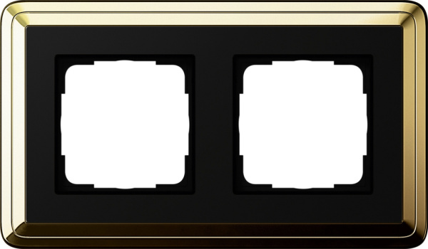 Gira ClassiX Латунь/Черный Рамка 2-ая 0212632