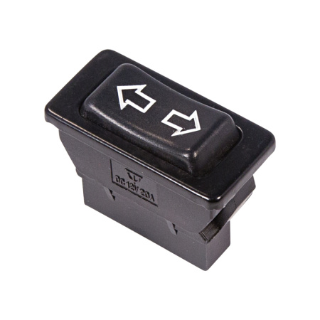 Выключатель (стеклоподъемника) клавишный 12V 20А (5с) (ON)-OFF-(ON) черный Rexant 36-4410