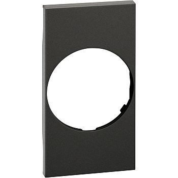 BT Living now Черный Лицевая панель для розеток 2К+З немецкого стандарта 2 мод KG04