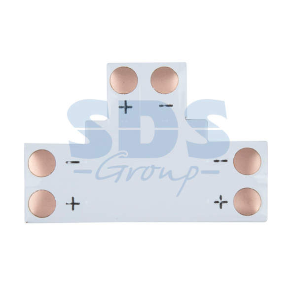 LAMPER Плата соединительная (T) для одноцветных светодиодных лент шириной 8 мм 144-124