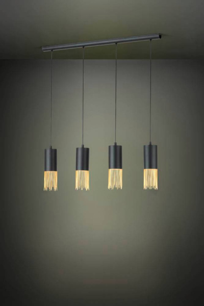 Купить Eglo COUNUZULUS Подвес , 4x40W(E14), L975, H1100, сталь, черный, латунь 39659