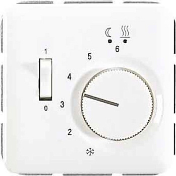 JUNG CD 500/CD plus Белая Накладка регулятора теплого пола (мех.FTR231U) CDFTR231PLWW