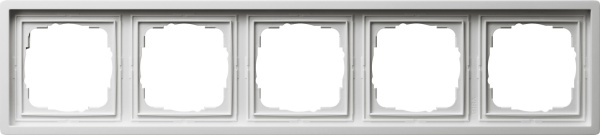 Gira F100 Бел глянц Рамка 5-ая 0215112