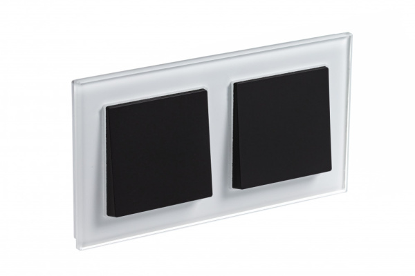 Systeme Electric AtlasDesign Nature Стекло белый Рамка 2-ая