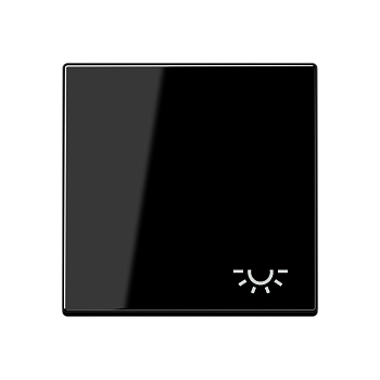 JUNG Клавиша с символом "освещение" черная A590LSW