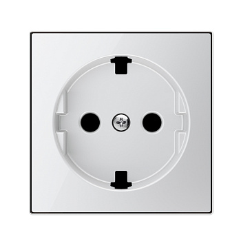 ABB SKY Стекло белое Накладка для розетки SCHUKO с плоской поверхностью 2CLA858890A2101