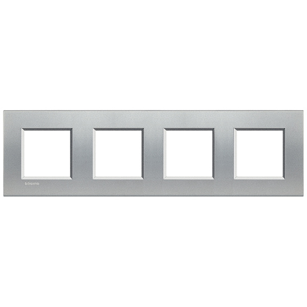 Купить BT LL Алюминий Рамка прямоугольная, 4 поста LNA4802M4TE