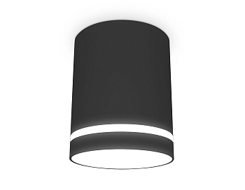 Ambrella Накладной точечный светильник с акрилом TN3204 SBK черный песок GU5.3 D78*97