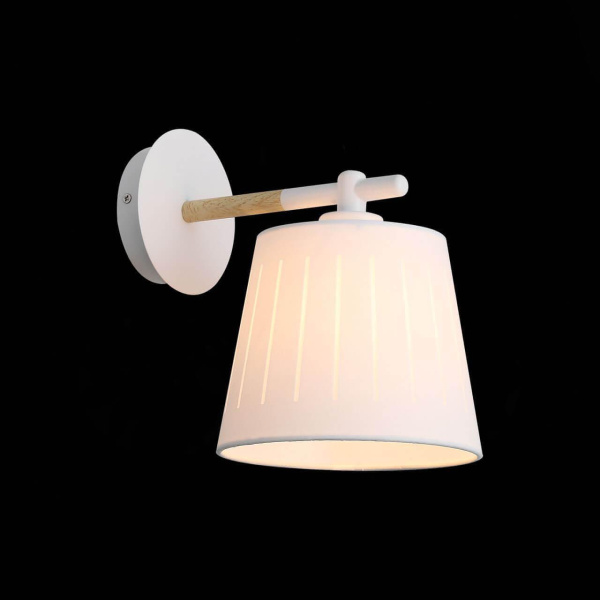 Evoluce SL375.501.01 Бра Белый, Светлое дерево/Белый E27 1*40W Купить Evoluce SL375.501.01 Бра Белый, Светлое дерево/Белый E27 1*40W