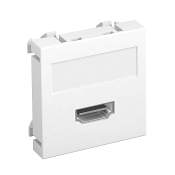 OBO Bettermann Розетка мультимедийная HDMI, 1 модуль Modul45, 45х45 мм, белая 6104802