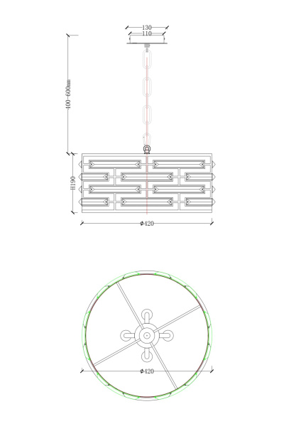 Купить Maytoni Modern Frontera Хром Подвесной светильник MOD067PL-04CH