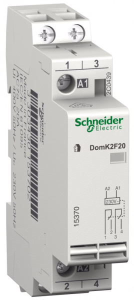 Купить SE Домовой Модульный контактор 20A 2НО 230/250В АС 50Гц 15370