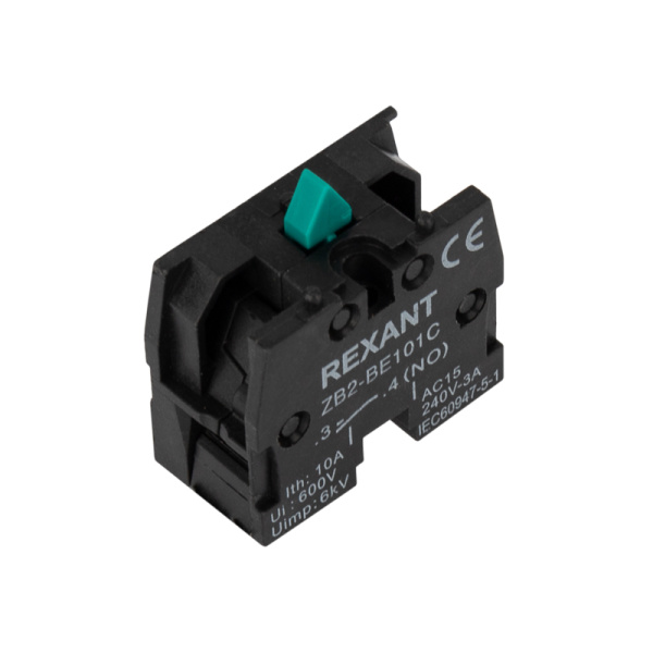 Контакт дополнительный XB-2 NO зеленый Rexant 36-9001