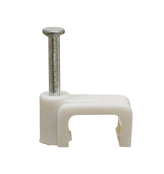 Tech-Krep Скоба для кабеля плоская Б6 мм (50 шт) - пакет 103656