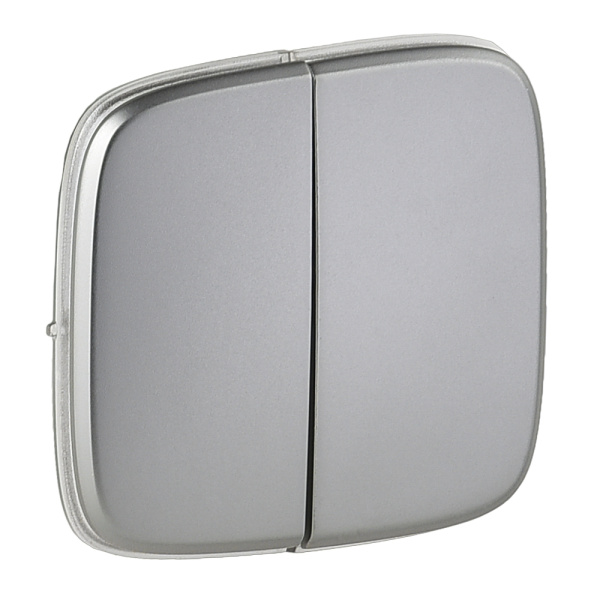 Legrand Valena ALLURE Полированная сталь Клавиша 2-ая 755023