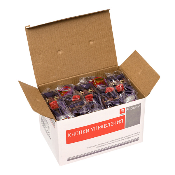 Купить EKF PROxima Кнопка AEA-22 красная NO+NC Грибок