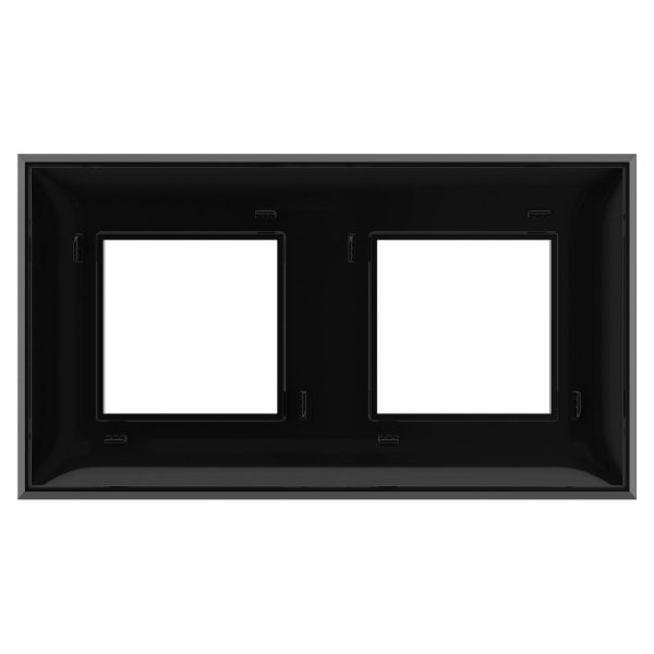 Купить DKC Рамка "Avanti", "Черный квадрат", 2 поста (4 мод.)