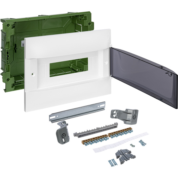 Купить Legrand Practibox S Пластиковый щиток Встраиваемый (в полые стены) 1X12 Дымчатая дверь 135571