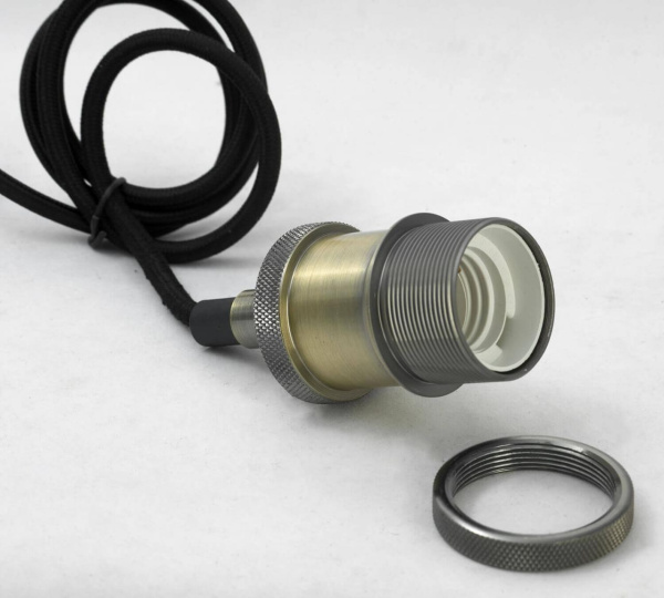 Купить Lussole LOFT Металл Черный / бронзовый Без плафона Подвес E27 60W LSP-9888