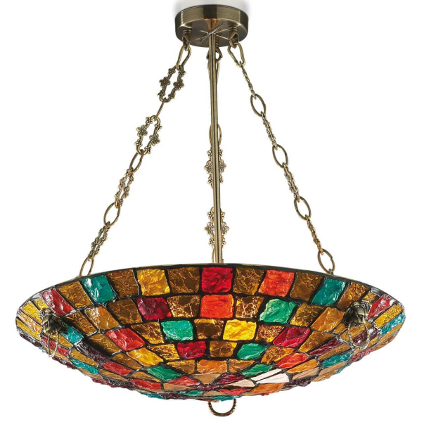 Odeon Light 2094/5C ODL11 656 коричневый/мозаика Люстра  E27 5*60W 220V VELUTE