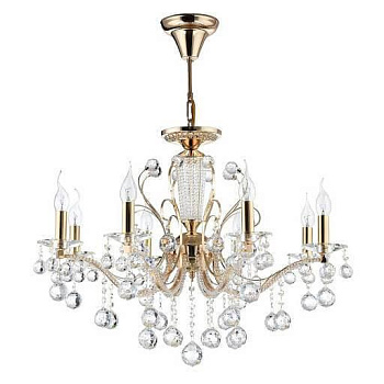 Freya Crystal Marlin Золото Люстра E14 40W FR1130-PL-08-G Freya Crystal Marlin Золото Люстра E14 40W FR1130-PL-08-G