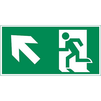 Varton пиктограмма "ФИГУРА / СТРЕЛКА ВЛЕВО ВВЕРХ" 400х200мм для аварийно-эвакуационного светильника Vault V5-EM03-60.013.017